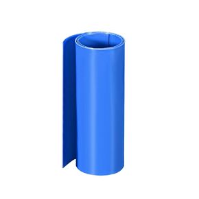 uxcell PVC Heat Shrink Tube 170mm Flat Width Wrap for Dual Layer 18650 1 Meter Blue