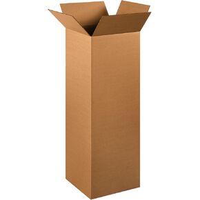 PARTNERS BRAND 12 x 12 x 36 Corrugated Cardboard Boxes, Tall 12"L x 12"W x 36"H, Pack of 15 | Shipping, Packaging, Moving, Storage Box for Home or Business, Strong Wholesale Bulk Boxes