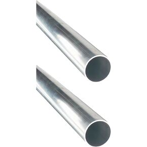 أنبوب مستدير الألومنيوم 1 "× 0.87" × 19.69 "طويل ، 2pcs 25mm × 2mm × 500 مم OD x id x l 6063 أنابيب الألومنيوم المستديرة 25 مم سماكة جدار القطر الخارجي 1.5 ملم (kwweeoo)