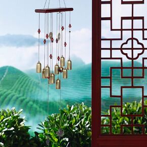Hanging Decor Unique Shape Dynamic Atmosphere Outdoor Wind Chimes, Windbell, Office Classroom for Bedroom Home,Defult,default