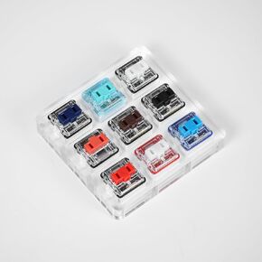 Kailh Switch Tester 3x3 Kailh Chock Switches Low Profile Switches 9-Key Kailh SMD RGB مفاتيح خلفية منخفضة لألواح المفاتيح الميكانيكية (Tock Switch Tester X1)