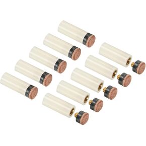 PATIKIL Screw-on Pool Cue Tips, Snooker Billiard Cue Stick Tips Replacement with Pool Cue Ferrules