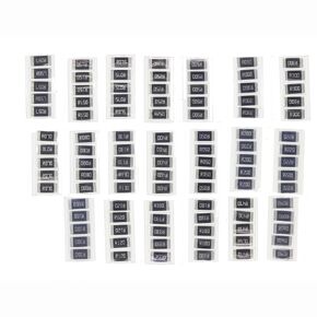 20 Types x 5 Pieces, Total 100 Pieces 2512 2W 1% Metal Chip Resistor Kit 50mR 57mR 60mR 70mR 75mR 80mR 90mR 100mR 120mR 130mR 150mR 180mR 200mR 220mR 250mR 300mR 330mR 400mR 470mR 500mR
