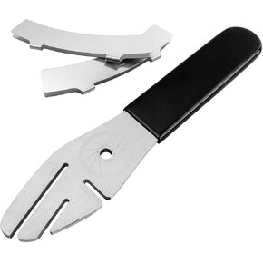 Rotor Truing Fork Bike Disc Alignment Tool, Bestgle 3 Slots Rubber Handle Bicycle Brake Wrench with 2 Bike Disc Brake Gap Regulator, Rotor Truing Tool for Bike Adjustment Alignment