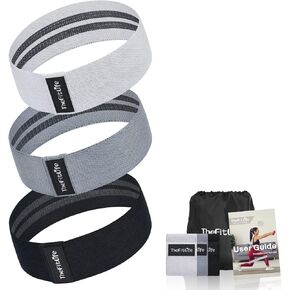 TheFitLife Resistance Exercise Bands for Women - Fabric Workout Bands for Booty, Hip, Glute, Leg, Thigh, Squat, Butt Lift Excersize and Fitness Loop Bands for Home Gym