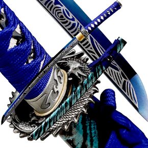 Katana Sword Real Rayskin Hardwood Saya Handmade Japanese Samurai Sword Can Chop Bamboo