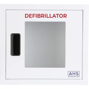 American Hospital AED Cabinet | AED Defibrillator Wall Mounted Storage Cabinet Non Alarmed White | Large Fits Zoll/Cardiac Science/All Brands