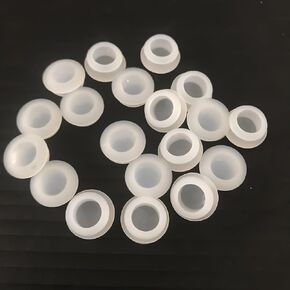 20PCS Silicone Stoppers for Salt and Pepper Shakers Reusable Clear Round End Cap Corks for Bottles Pipes Pots Stopper Replacement Bottle Caps Water-Resistant Leak-Proof Silicone Biscuits & Plugs Set