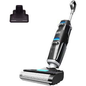 BLACK+DECKER Wet Dry Vacuum Mop Cordless Floor Cleaner One-Step Cleaning for Hard Floors Lightweight and Handheld