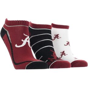 TCK NCAA No Show Socks for Men and Women, Full Field 3 Pack, Low Cut Ankle Socks College Graduation Gift