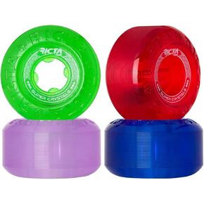 Ricta Super Crystals 95a Skateboard Wheels - Trans Purple/Green/Blue/Red - 53mm