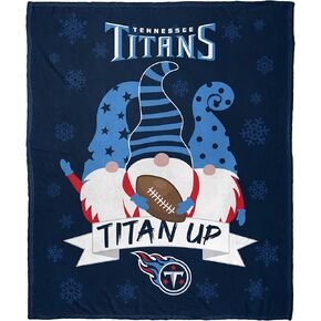 NORTHWEST NFL Tennessee Titans Gnomie Love Silk Touch Throw Blanket, Team Colors, 50" x 60"