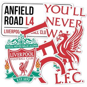 Desert Cactus Liverpool FC Sticker Decal Vinyl English Anfield Football Soccer Laptop Water Bottle Car Scrapbook (Type 2-4)
