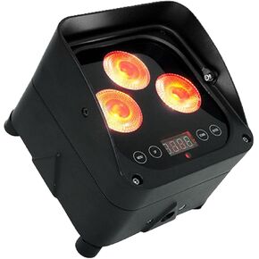 Rockville Wet PAR 50 Waterproof Battery LED DJ Light+Wireless DMX+RF Remote