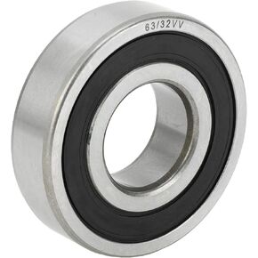 ACROPIX 63/32VV Deep Groove Ball Bearings P6 32x75x20mm Lubricated Bearings Double Rubber Seal Black Silver Tone Scooter Skateboard Wheel