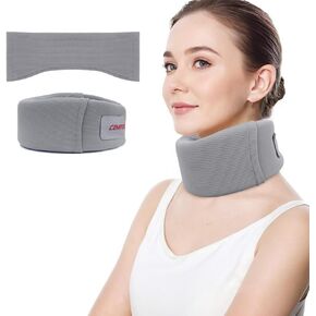 Detachable Neck Brace for Neck Pain and Strong Support, Cervical Collar for Post-Op Surgery or Posture Correction, Relieve Cervical Spine Pressure, 3" Tall(S)
