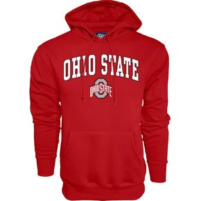 Blue 84 Men's Ohio State Buckeyes Hoodie Team Color Arching Over, Ohio State Buckeyes Red, XX-Large