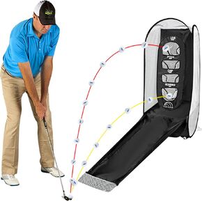 PGM Golf Practice Net - Backyard Golf Nets for Driving with 4 Targets (Lob, Pitch, Chip, Running), Chipping & Swing Trainer for Indoor/Outdoor Use, Golf Accessories & Gifts