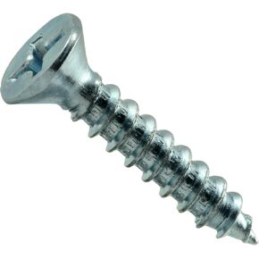 014973292461 Phillips Flat Wood Screws, 8 x 7/8-Inch , zinc