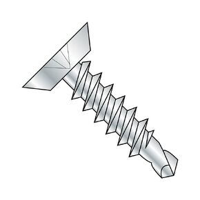 Small Parts 1012KPU Steel Self-Drilling Screw, Zinc Plated Finish, Undercut 82 Degree Flat Head, Phillips Drive, #3 Drill Point, #10-16 Thread Size, 3/4" Length (Pack of 50)