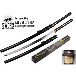Musashi - Bamboo Fast Cutter Lightweight Katana Real Clay Tempered 1060 Carbon Steel Blade Samurai Sword Katana