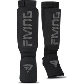 Shin Guards for Kickboxing, Muay Thai, MMA Fighting, Training, Instep Foam Protection, Leg Foot Protector, Martial Arts, Sparring, Boxing Gear