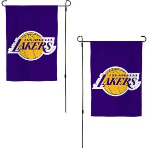 Desert Cactus Los Angeles Lakers LAL Garden Flag – 19 x 12 inch NBA Los Angeles Lakers Team Banner, For Outdoor Display and Events (Design A)