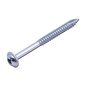 #7 x 1-1/4" Pocket Screws Square Drive Washer Head Self Tapping Screws Wood Screws, Zinc Plated, Pack of 100