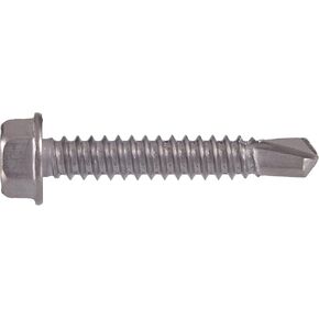 822622 8-Inch x 3/4-Inch Hex Washer Head Self Drilling Sheet Metal Screw, Stainless Steel, 100-Pack