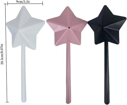 3 أجهزة كمبيوتر ملحية من الهزازات والفلفل ، والملح السحري على شكل نجمة ، وموزعات الفلفل ، وموزع التوابل الملح والفلفل (أبيض أسود وردي) in Kuwait