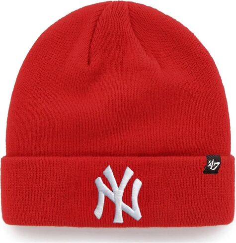 47 MLB Unisex-Adult Primary Logo Cuffed Knit Primary Logo Alternate Beanie Hat Cold Weather Hat, One Size in Kuwait