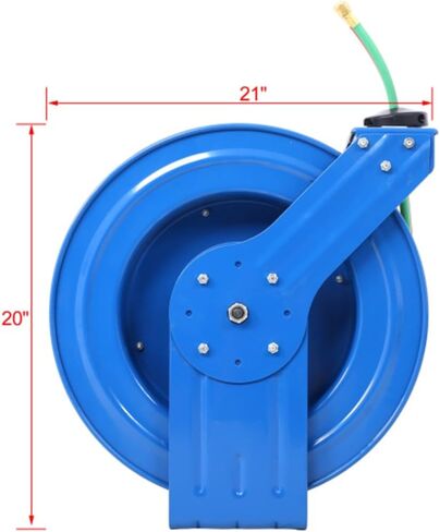 بكرة خرطوم اللحام قابلة للسحب، خرطوم 1/4 بوصة بطول 100 قدم، خراطيم مطاطية للأكسجين والأسيتيلين، STD Duty Max 200PSI أداة بكرة لحام مزدوجة خرطوم مزدوج، هيكل صناعي عالي التحمل بذراع واحد in Kuwait