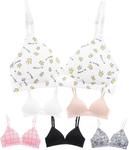 Alyce Ives Intimates Girls, Teens & Petite Women Lightly Padded A Cup Bra-6 Pack in Saudi Arabia
