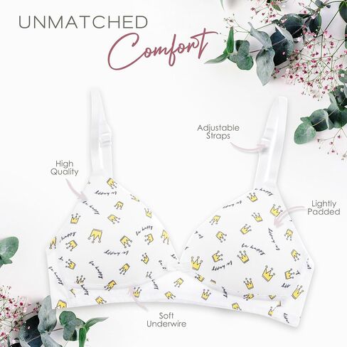 Alyce Ives Intimates Girls, Teens & Petite Women Lightly Padded A Cup Bra-6 Pack in Saudi Arabia
