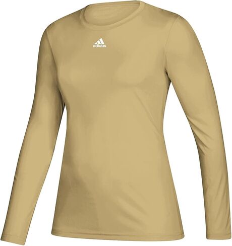 adidas Creator Long Sleeve Top - Women's Training M Sand/White in Saudi Arabia