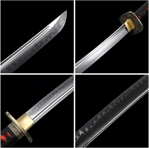 Samurai Sword- Hand مزورة Katana Sword حقيقية ، حادة للغاية ، السيوف اليابانية ، عملية التبريد التقليدية katana الحقيقية ، in Saudi Arabia