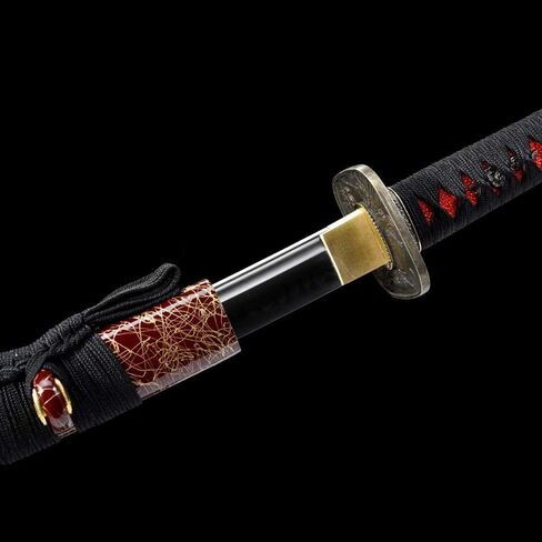 Samurai Sword- Hand مزورة Katana Sword حقيقية ، حادة للغاية ، السيوف اليابانية ، عملية التبريد التقليدية katana الحقيقية ، in Saudi Arabia