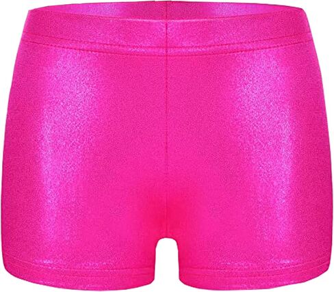 Girls Dance Shorts Girls' Sparkle Dance Tumbling Athletic Gymnastics Shorts – 2 Pieces in Saudi Arabia