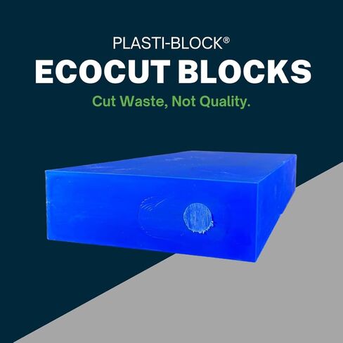 EcoCut: Acrylonitrile Butadiene Styrene (ABS) Navy Plastic Block, 2" x 3" x 6", for Machining, Home Improvements, Prototypes, Engineering in Kuwait