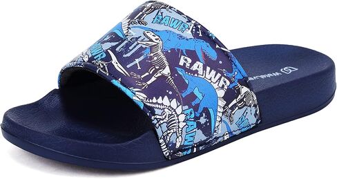 WateLves Girls Sandals Boys Slide Sandals Kids Summer Slippers Slip On Sandals for Outdoor Beach Pool Shower (Glitter Scales,30) in Saudi Arabia