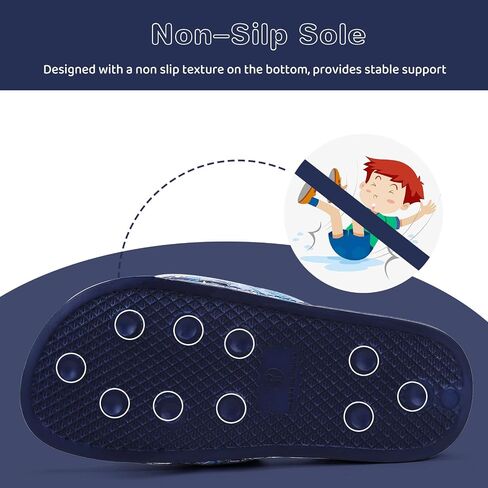 WateLves Girls Sandals Boys Slide Sandals Kids Summer Slippers Slip On Sandals for Outdoor Beach Pool Shower (Glitter Scales,30) in Saudi Arabia