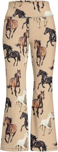 Girls Leggings Floral Print High-Waisted Flared Pants 5-14 Years in Saudi Arabia