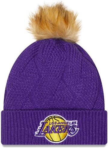 عصر جديد La Los Angeles Lakers Snowy متماسكة بوم بومببل أرجوانية in Saudi Arabia