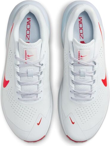 حذاء التمرين Nike Air Zoom TR 1 للرجال (DX9016-004، بلاتيني نقي/رمادي لكرة القدم/أحمر جامعي) in Saudi Arabia
