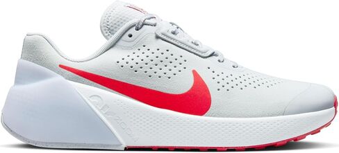 حذاء التمرين Nike Air Zoom TR 1 للرجال (DX9016-004، بلاتيني نقي/رمادي لكرة القدم/أحمر جامعي) in Saudi Arabia
