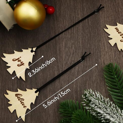 12 قطعة من منديل عيد الميلاد خواتم الشجرة من منديل الأشجار الخشب خواتم العطلة من منديل رينغز ريفي حامل منديل الخاتم in Kuwait