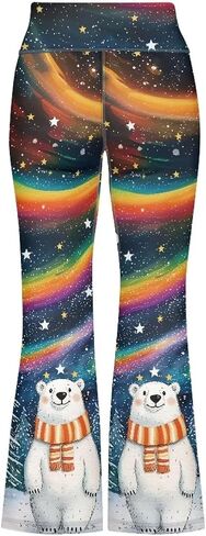 Girls Leggings Floral Print High-Waisted Flared Pants 5-14 Years in Saudi Arabia