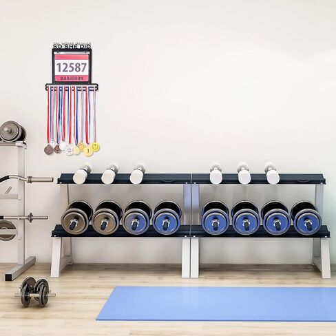 حامل الميداليات عرض شماعات الكأس عداء إطار الميدالية الأسود للجمباز ، حامل الميداليات ميداليات رف وحامل الجوائز مع 12 قطعة حقائب حماية الميداليات للرياضيين المصارعة الرياضية in Kuwait