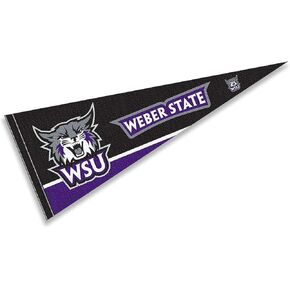 Weber State Wildcats Wordmark Logo Pennant Banner Flag