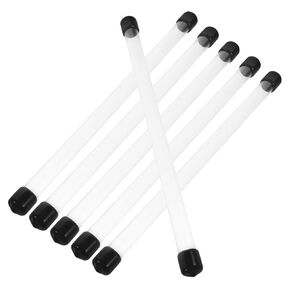6 Pcs Agarwood Tube Portable Clear Round Tube Clear Plastic Round Tube Clear Storage Tube Portable Storage Tube Round Storage Tube Transparent Round Tube Long Acrylic